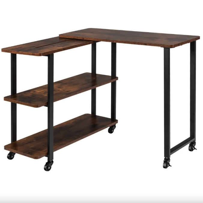 Стіл L-подібний Costway King обертовий в стилі Loft Київ - фото 10