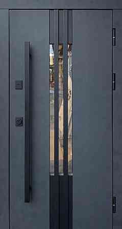 Двері вуличні Форт-М комплектація "ТЕРМО" модель Термо Дельта ТЕРМОРОЗРИВ Бетон антрацит/Бетон сніжний Київ
