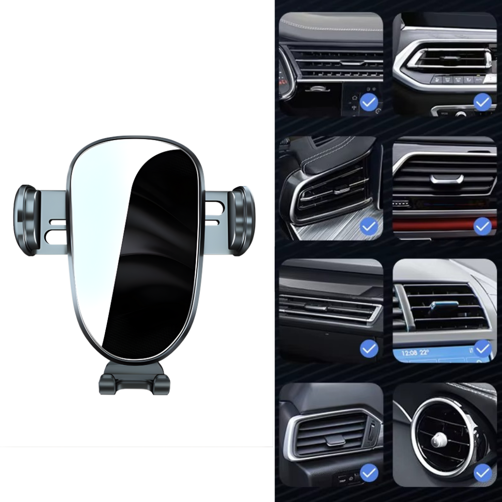 Держатель для телефона,автомобильный ,с механической фиксацией смартфона, на дефлектор в машину,черный Каменец-Подольский - изображение 4