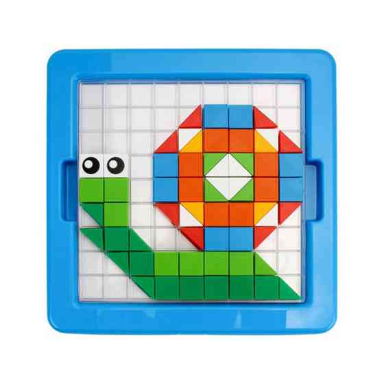 Дитячий розвиваючий набір "Мозаїка" 2215TXK 125 фішок, 6 шаблонів Вінниця