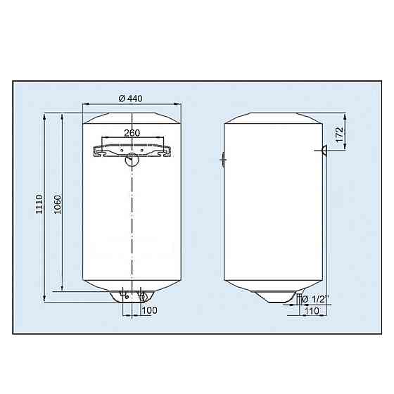 Водонагрівач LEOV LV Dry 120 l сухий тен (120L D) Тернопіль