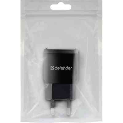 Зарядное устройство Defender EPA-13 black, 2xUSB, 5V/2.1A, package (83840) Винница