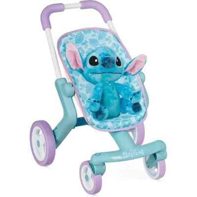 Коляска для кукол Smoby Стич. Прогулка с поворотными колесами и мягкой игрушкой (7600251225) Вінниця