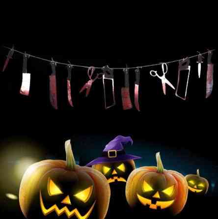 Гирлянда на Хэллоуин one size разноцветный Киев