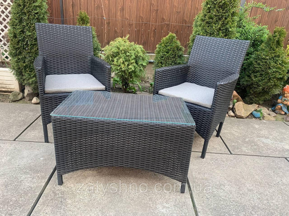 Ротангові меблі з 2 кріслами та столом Київ - фото 9