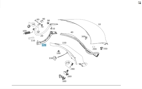 Mercedes-Benz  A1178210089 Обшивка петлі багажника ліва CLA C117 Одесса