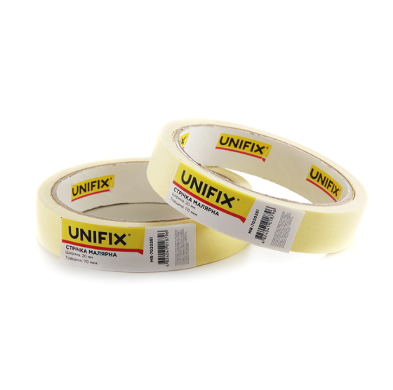 Скотч малярний 110мкм стандарт 38мм*20м MR-7830261 UNIFIX Вінниця