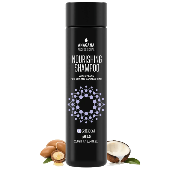 Шампунь Питательный с кератином Nourishing Shampoo Anagana 250 мл Винница