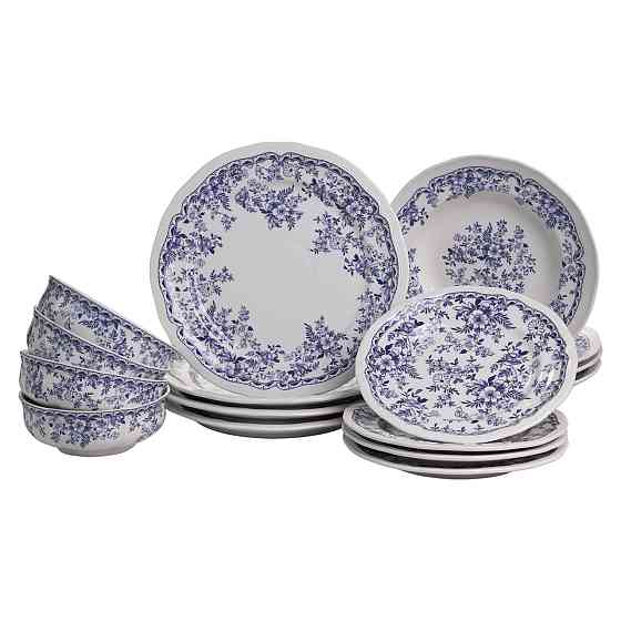 Yiwu Столовий набір посуду 16 (шт) на 4 особи Bitossi порцеляновий Синій YY78-1A Коломыя
