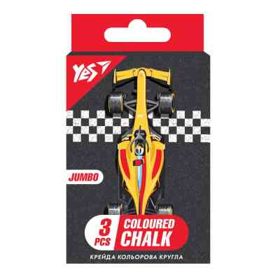 Мел Yes цветной Race legend 3 шт, JUMBO (400461) Винница