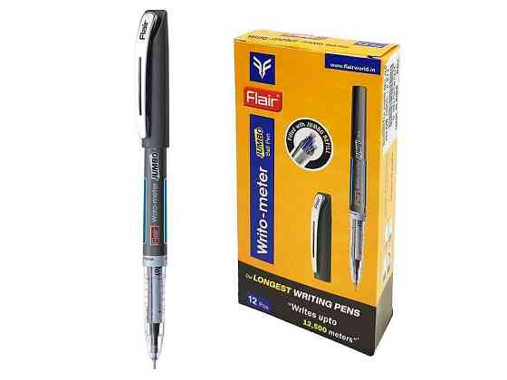Ручка кульк. Flaіr 871 B Wrіto- meter Jumbo (12,5км) чорна, 50060 ТМ WRITOMETER Київ