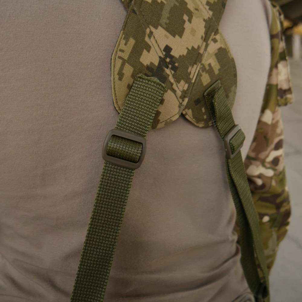 Военный РПС пиксель тактический разгрузочный пояс ремень с лямками РПС пиксель с лентами материал Cordura Львов - изображение 9