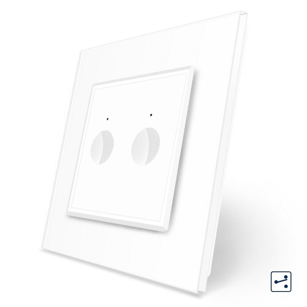 LIVOLO Сенсорний прохідний/перехресний вимикач Sense 2 сенсора Livolo білий (722000411) Коломыя - изображение 4