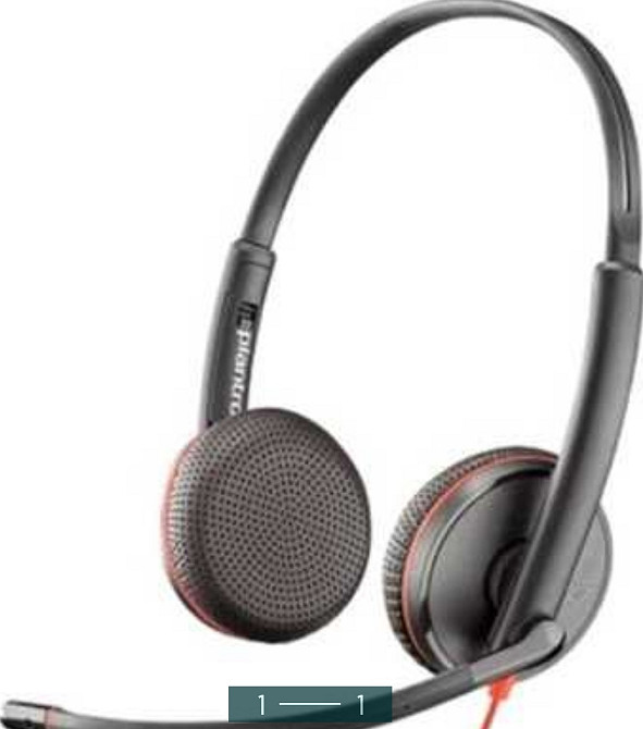 Наушники Plantronics Black Wire C3225 USB-A Киев - изображение 1