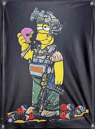 Гомер Симпсон баннер 900х600 мм Киев