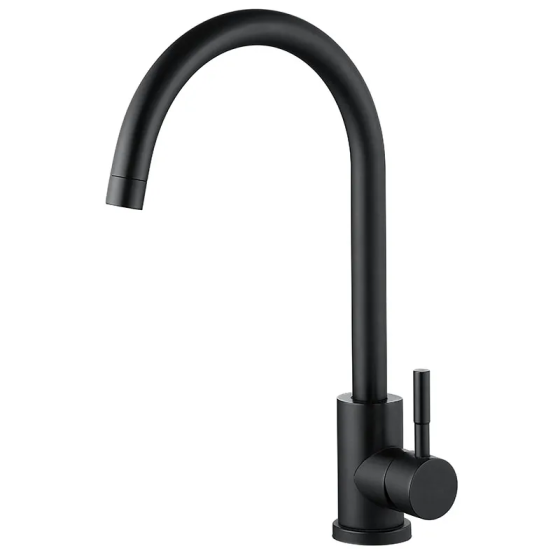 Змішувач для кухні Zerix LUX-011 Black із нерж. сталі SUS304   ( ZX4868 ) 33668 Харків