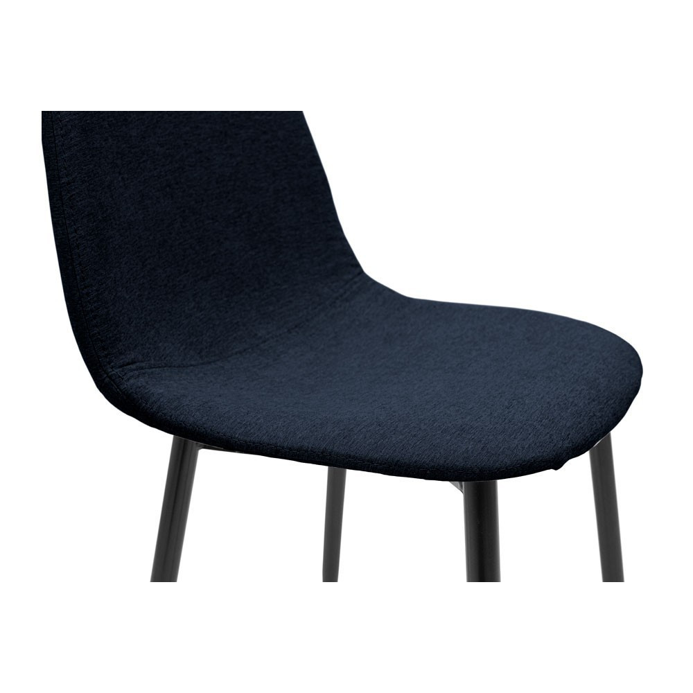 Стілець крісло м'який MacaoDesign U Magic Navi чорні ніжки Темно-синій Київ - фото 6