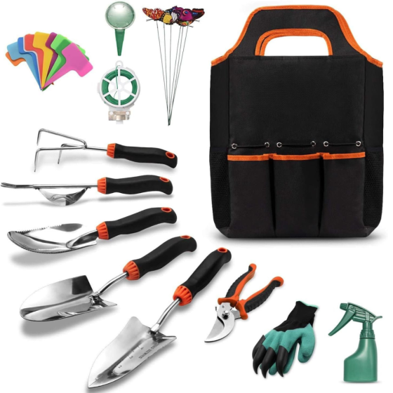 Набор для сада и огорода,сумка с комплектом ручных, садовых инструментов с опрыскивателем и аксесуарами Каменец-Подольский