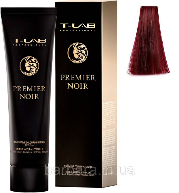 Крем-фарба для волосся T-LAB Professional Premier Noir Colouring Cream 7.44 Блондин глибокий фіолетовий Київ - фото 1
