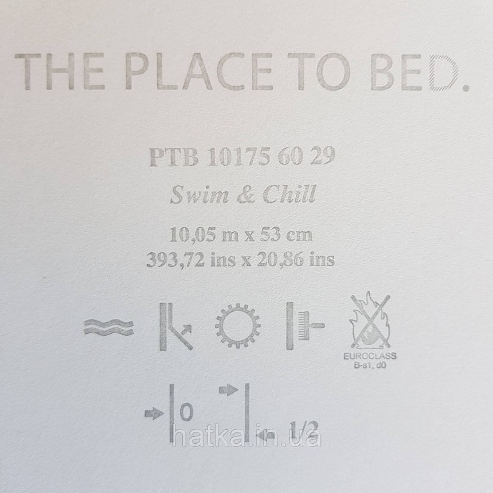 Шпалери вінілові на флізелін Caselio The Place to bed 0.53х10 м золота рибка блакитна на білому тлі Київ - фото 4