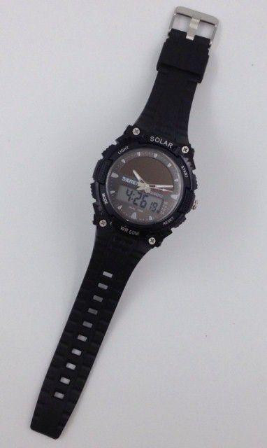 Чоловічий спортивний годинник Skmei 1049 із сонячною батареєю (Чорний) Вінниця - фото 7