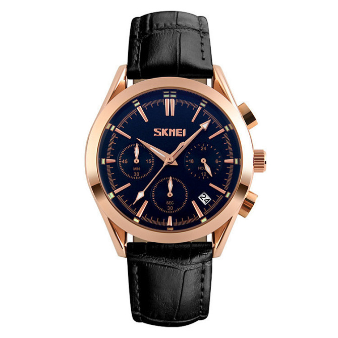 Чоловічий годинник Skmei Prestige 9127 Black класичні Вінниця - фото 5