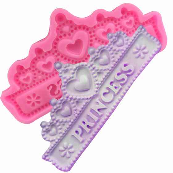 Молд силиконовый Корона 130 на 65 мм розовый Киев