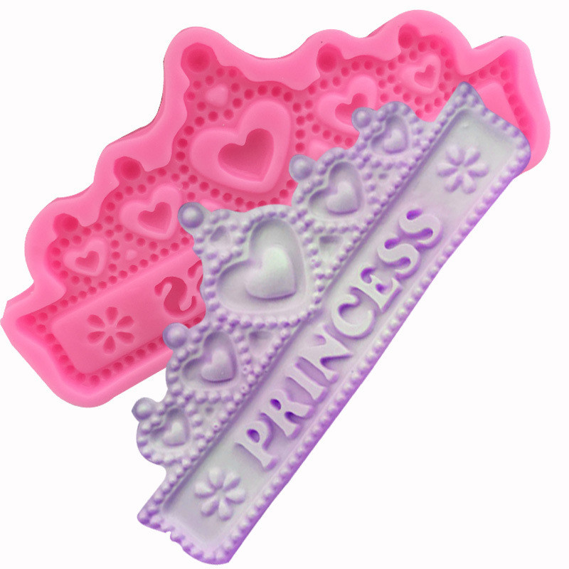 Молд силіконовий Корона 130 на 65 мм рожевий Київ - фото 5