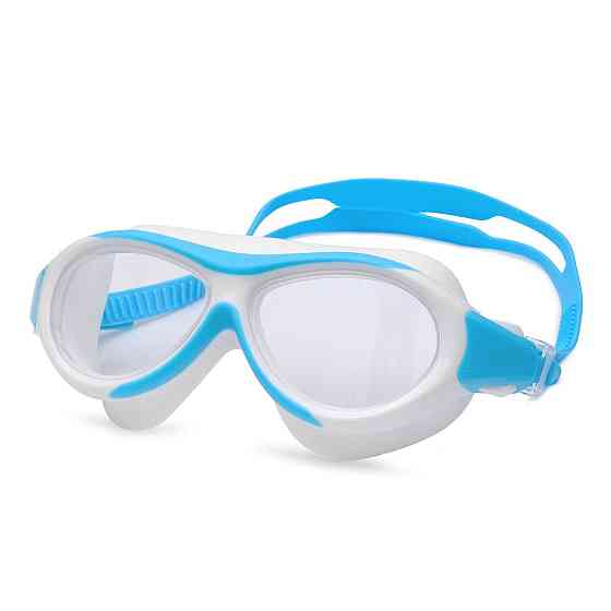 Дитяча маска для плавання Renvo Karu JR Anti-fog Білий Блакитний OSFM (1SM100-0603) Київ
