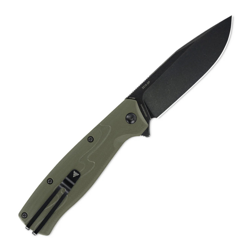 Ніж складаний туристичний SRM 221X-GP (9.2 см) 14C28N / G10 зелений Київ - фото 4