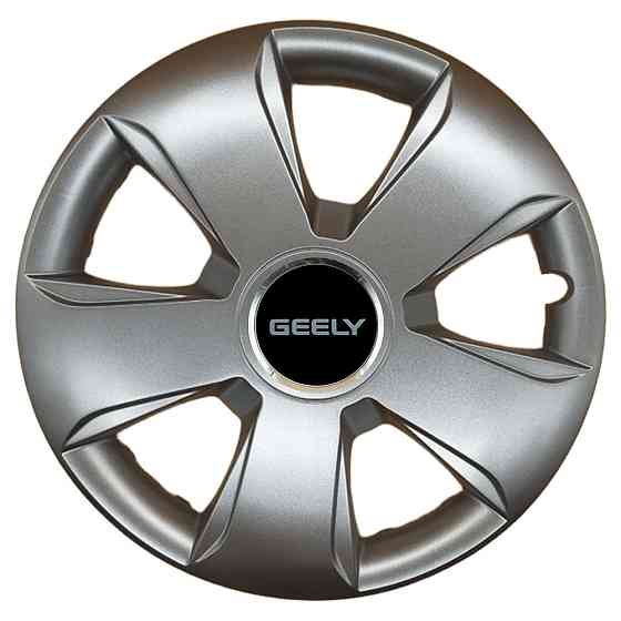 Автомобільні модельні ковпаки R13 Geely 102 4шт, SJS, сріблясті Київ