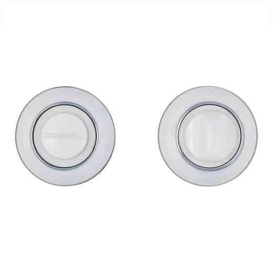 Сантехнічний фіксатор Gavrohe A5-WC White/CP (накладка на двері санвузла з поворотником) білий/ хром Київ