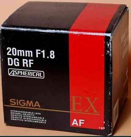 Об'єктив: Sigma 20mm.f/1.8 EX DG Canon EF не ART Київ