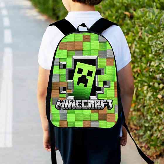 Рюкзак дитячий майнкрафт "Minecraft" 34х27см, міський ранець для хлопчика з принтом (00182) Київ