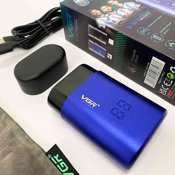 Потужна електрична бритва для бороди VGR V-347, Електрична бритва для стрижки з вологозахистом JX-92 Івано-Франківськ