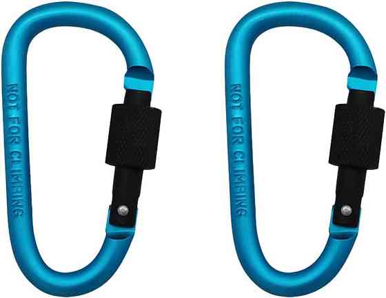 Карабин алюмінієвий кольоровий для туризму 8 см Київ