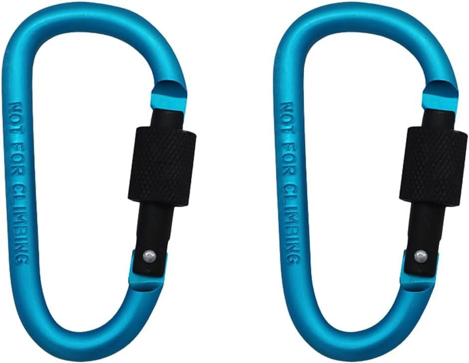 Карабин алюмінієвий кольоровий для туризму 8 см Київ - фото 2