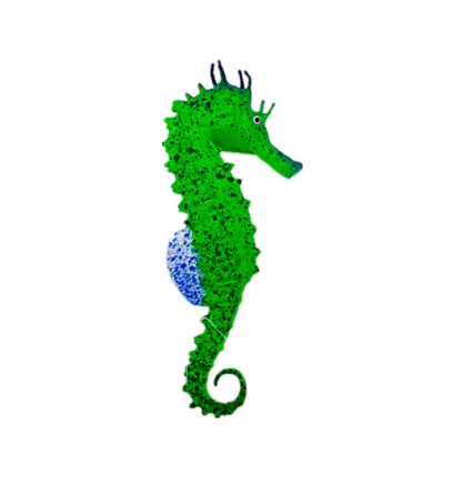 Морський коник силіконовий та люмінісцентний 10 на 5 см зелений Київ