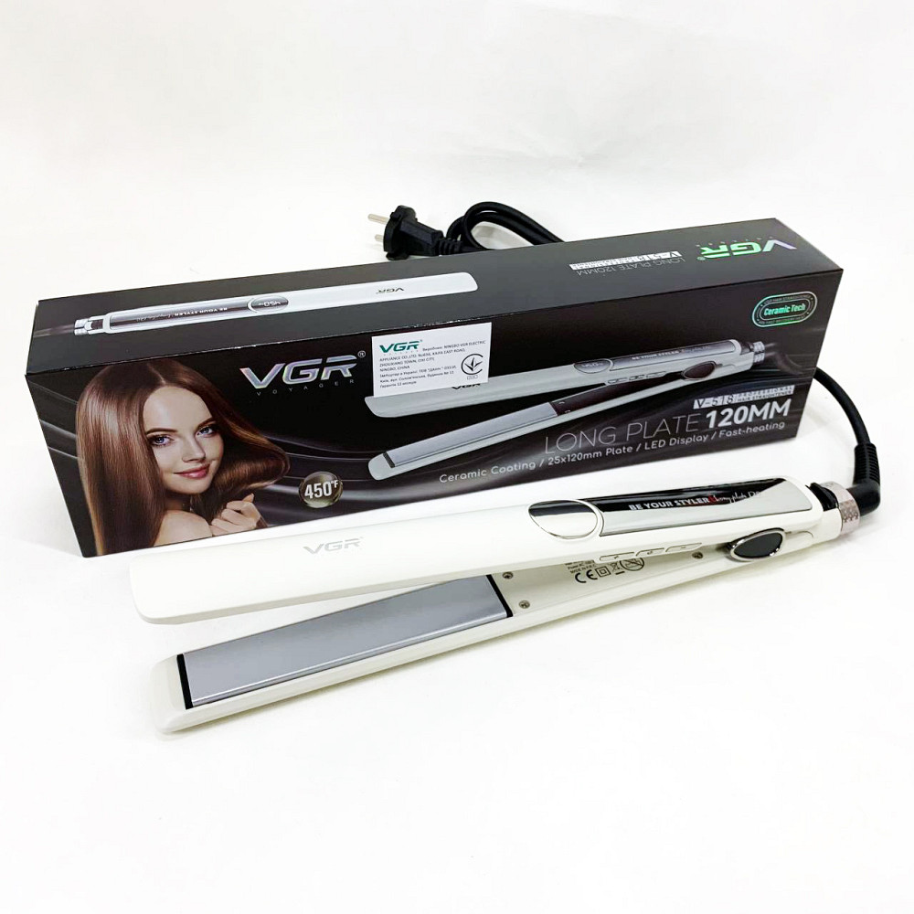 Плойка для выпрямления VGR V-518, Выпрямитель утюжок щипцы, Щипцы для вьющихся волос MG-28 Львов - изображение 6