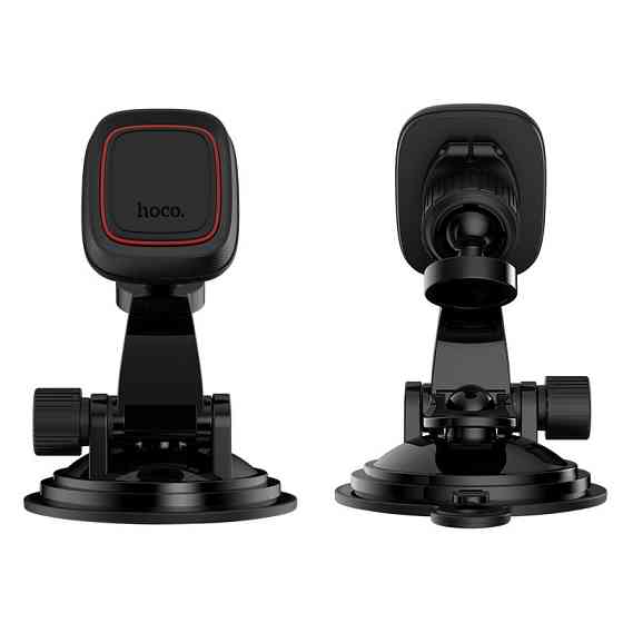 Автотримач для телефона HOCO CA28 Happy journey series suction cup magnetic car holder Black Киев