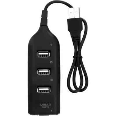 Концентратор Voltronic USB 2.0 to 4xUSB black (DNS-HUB4-OB) Винница