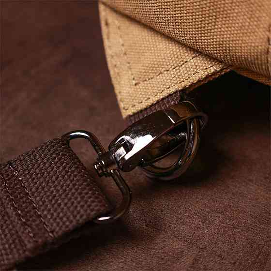 Функціональна чоловіча сумка через плече Пісочний (Vintage) Київ