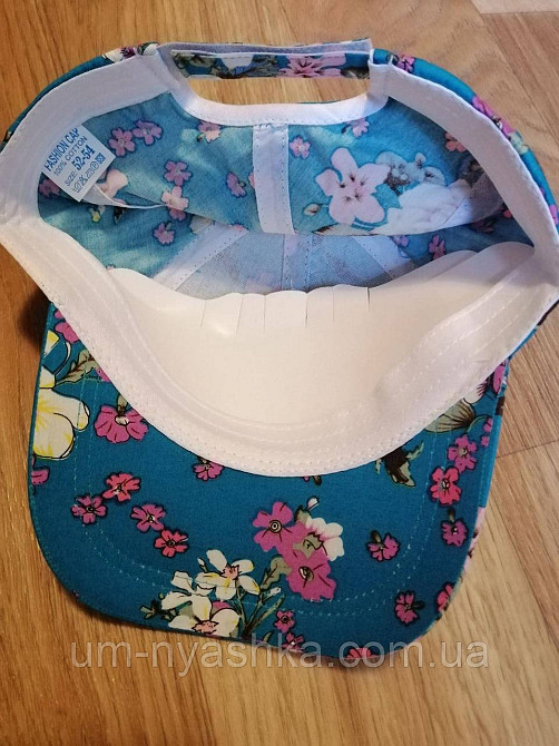 Бейсболка кепка підліткова Квіти 52-54р. Кривий Ріг - фото 5