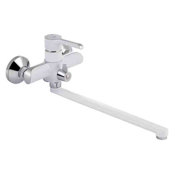 Змішувач для ванни Qtap Grand WCR 005 з душовим гарнітуром, білий / хром Київ