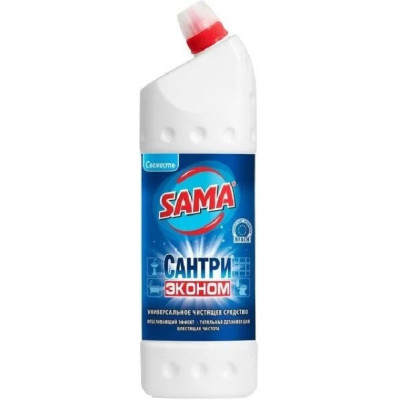 Рідина для чищення ванн Sama Універсальний засіб Сантрі Свіжість 1 л (4820270630020) Вінниця - фото 1