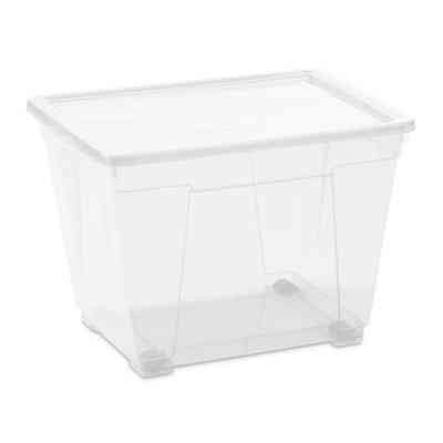 Контейнер для зберігання DEA home Easy прямокутний на колесах Прозорий 20 л (20078) Вінниця