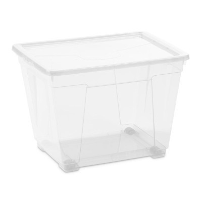 Контейнер для хранения DEA home Easy прямоугольный на колесах Прозрачный 20 л (20078) Винница - изображение 1