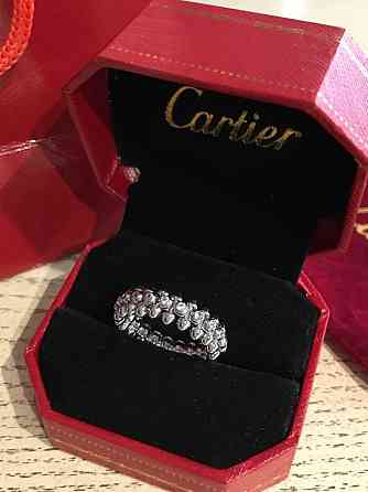 Кольцо Cartier Juste un Clou (“зубчики”) — покрытие серебро 925 / с цирконием Одесса