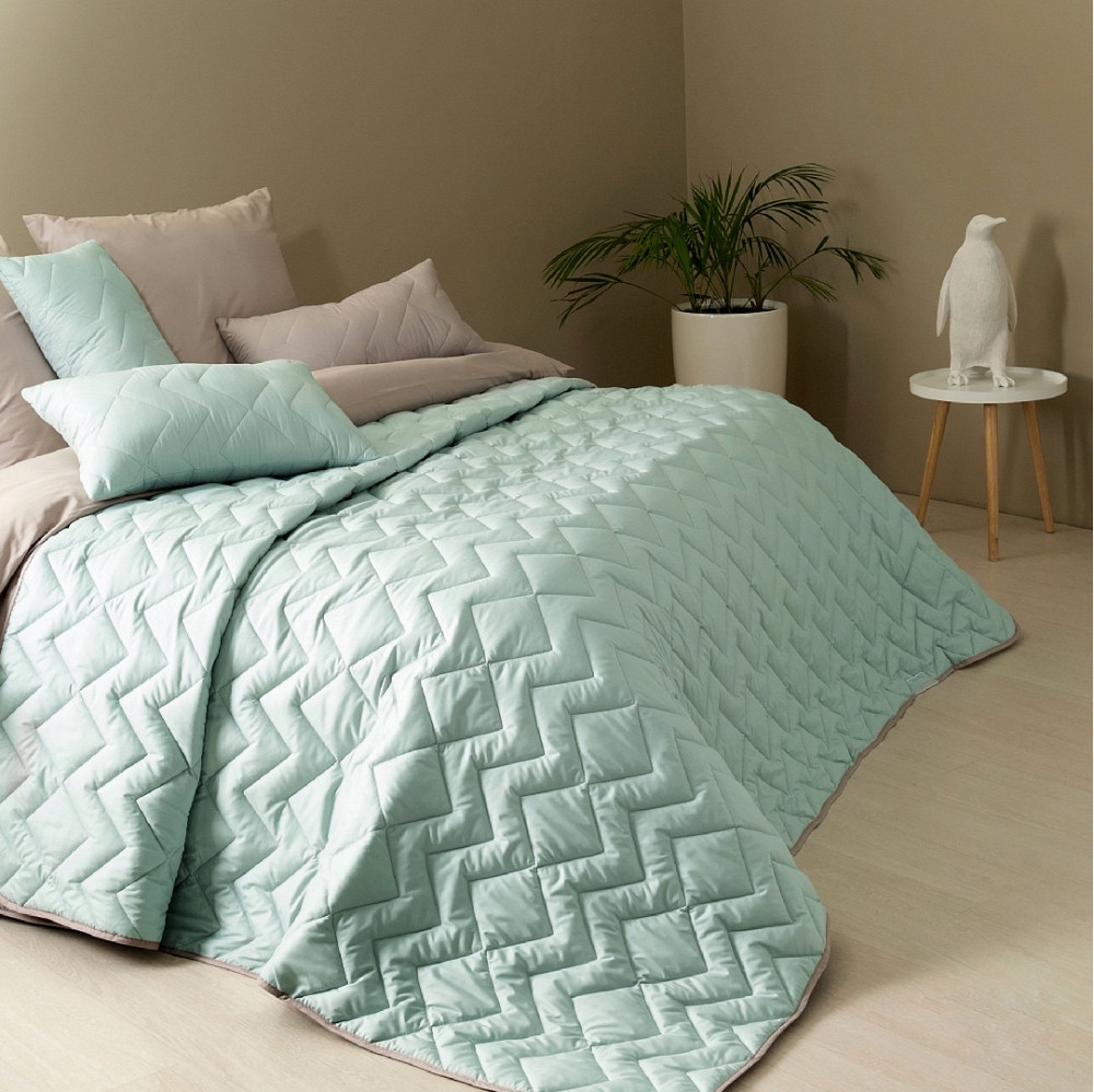 Покривало IDEIA Izzy 220х240 см м'ятно-сірий (56861217) Чернівці - фото 2