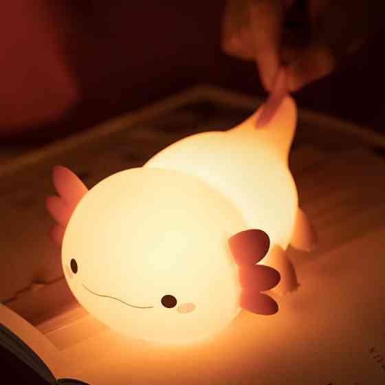 Світильник Акумуляторний Axolotl Нічник Бездротовий Силіконовий Аксолотль Київ